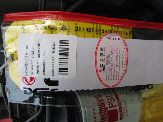 DCEC Construction Diesel Engine Assembly 6BT5.9-C130