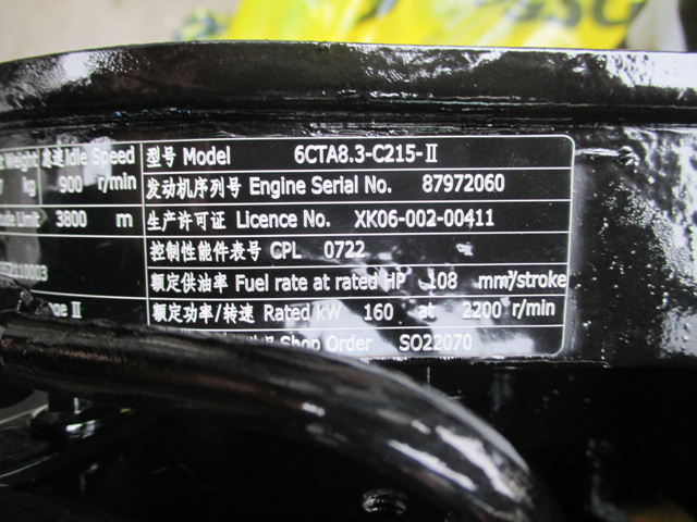 Automotive Diesel Engine Assembly 6CTA8.3-C215-Ⅱ 